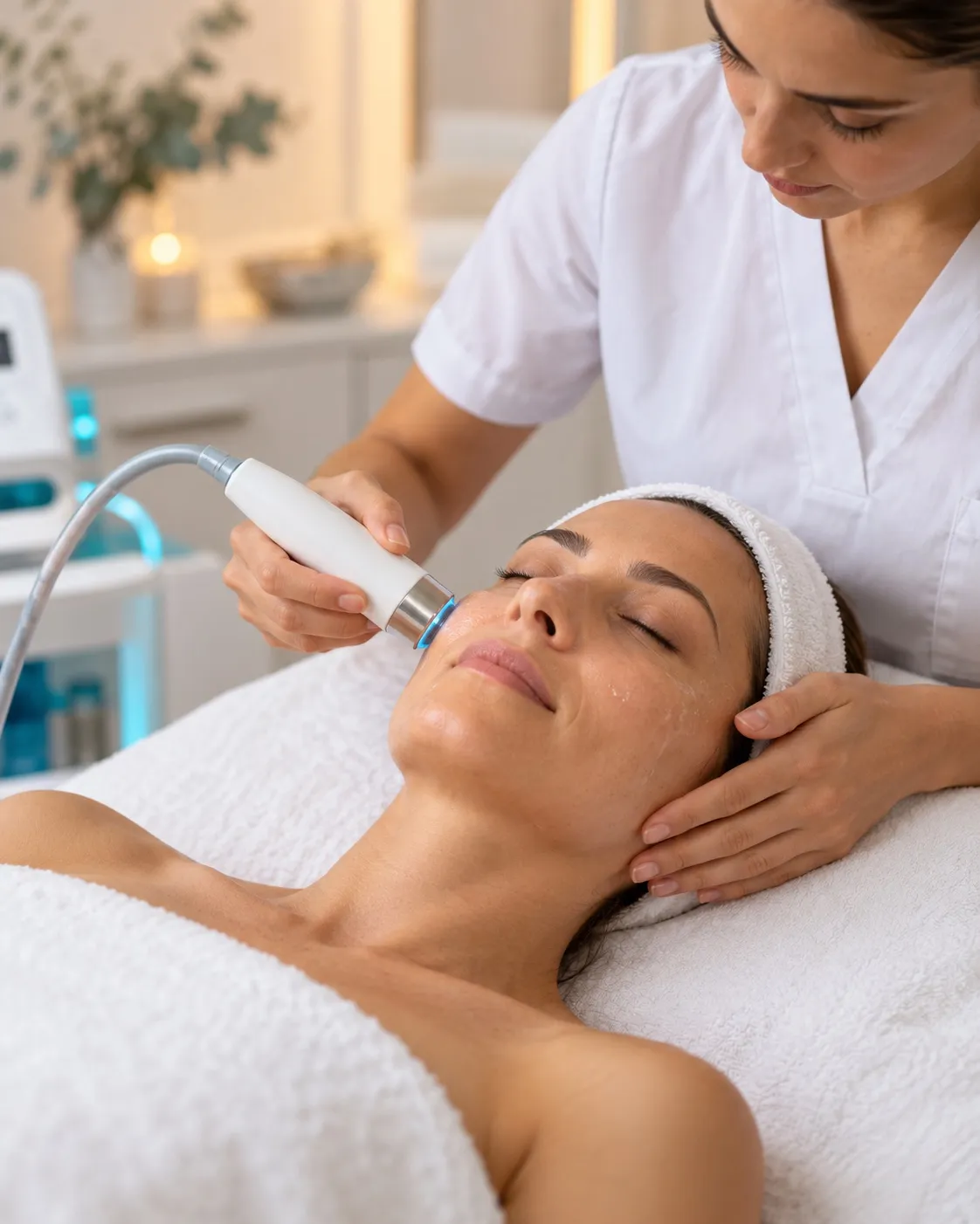 Tratamiento facial de estética avanzada en Sateva